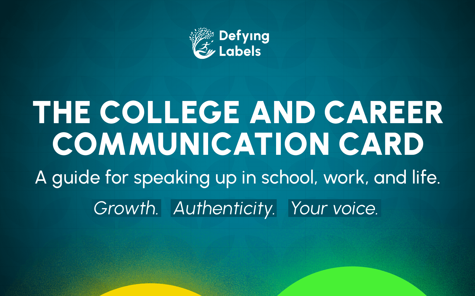 The College and Career Communication Card
